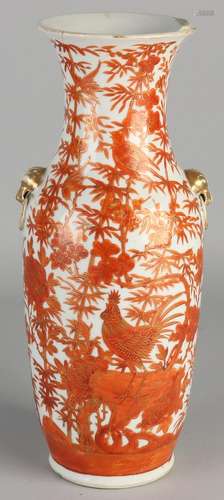 18th Century Chinese porcelain vase milk and blood.