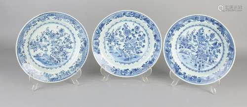 Three 18th century Chinese porcelain Queng Lung signs