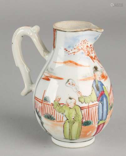 18th Century Chinese porcelain jug with Amsterdam 'Fur