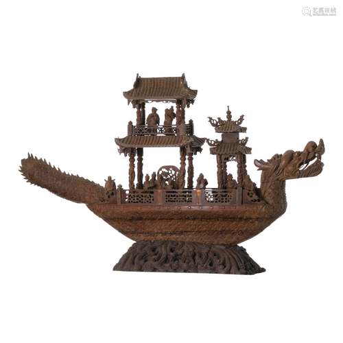 Large Chinese Immortal dragon boat