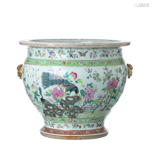 Chinese porcelain Peacock Fish Bowl, Daogu…