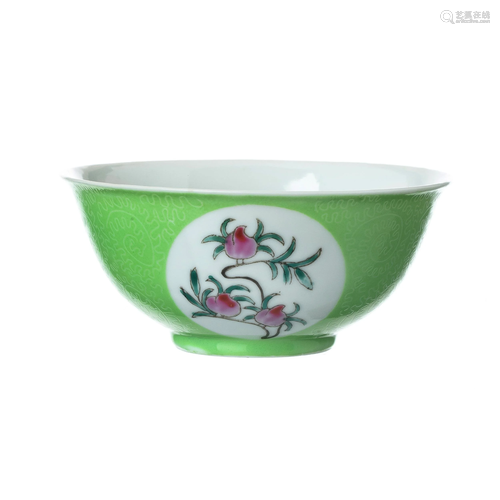 Chinese porcelain 'peaches' bowl