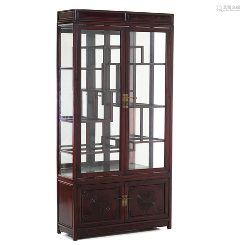 Chinese display cabinet in hongmu