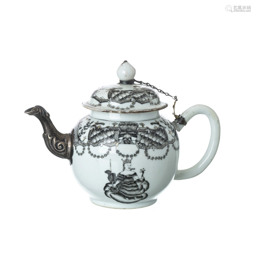 'Juno Crowned' teapot in Chinese porcelai…