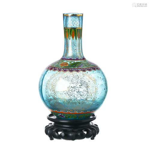 Beijing glass vase