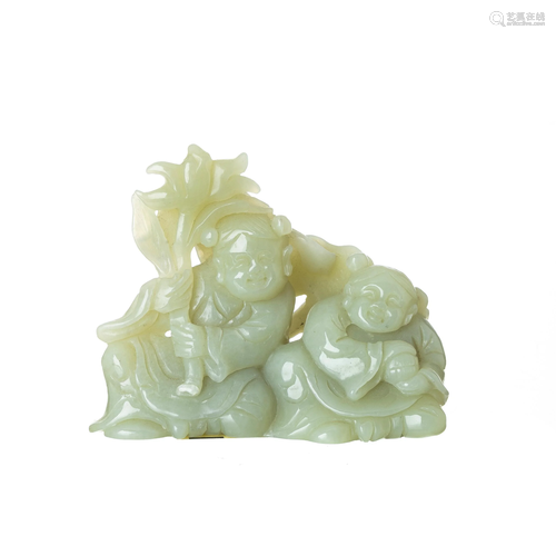 Hehe Erxian jade carving