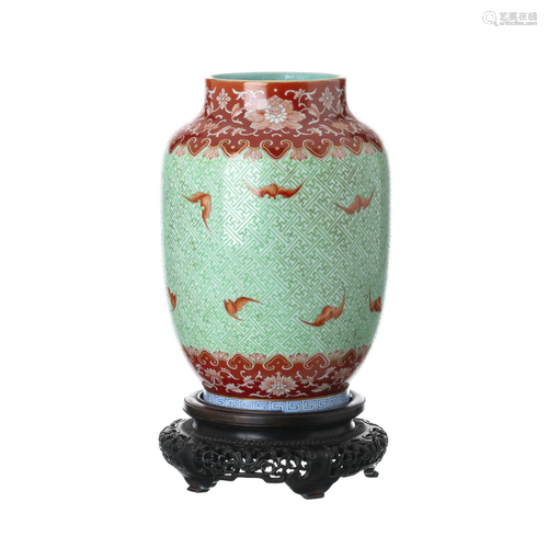 China porcelain 'bats' vase