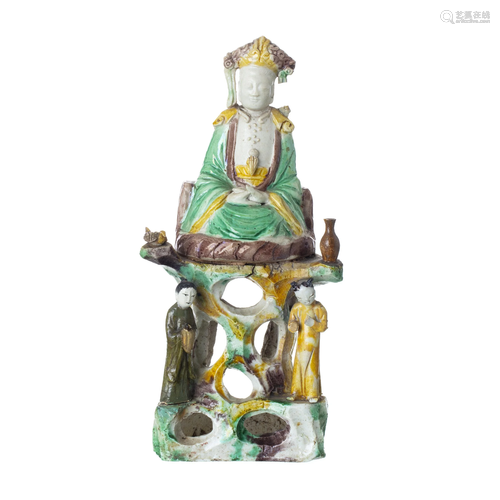 Sancai ceramic Bodhisattva