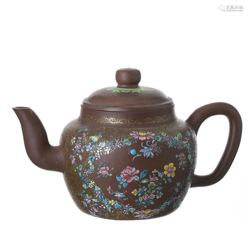 Chinese Yixing Ceramic Large Teapot, 18thC