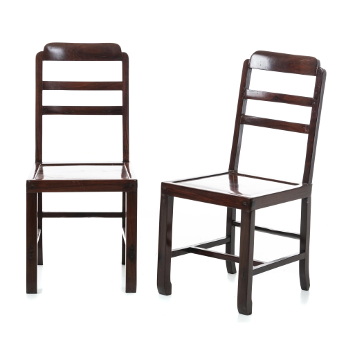Pair of low chairs, Minguo