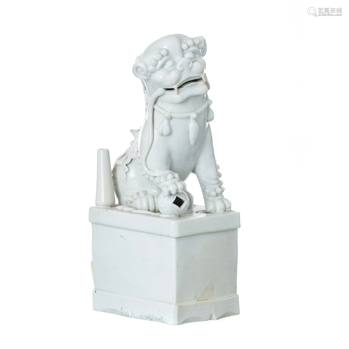 Foo dog in blanc de chine