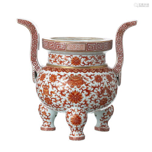 Chinese porcelain censer, Mingyo