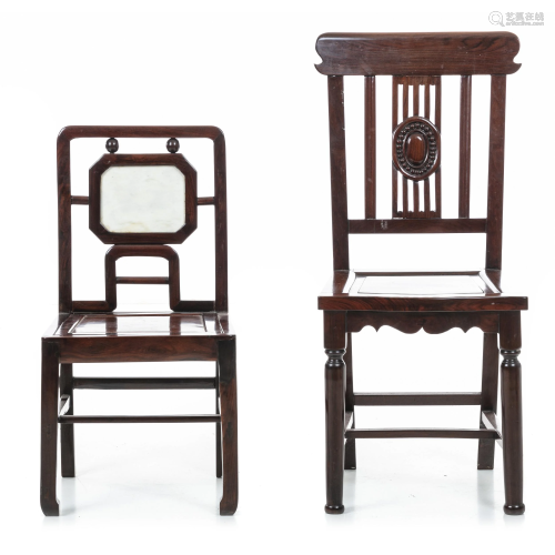 Two chinese chairs, Mignuo