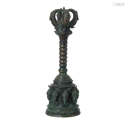 Buddhist bronze prayer bell, Ghanta