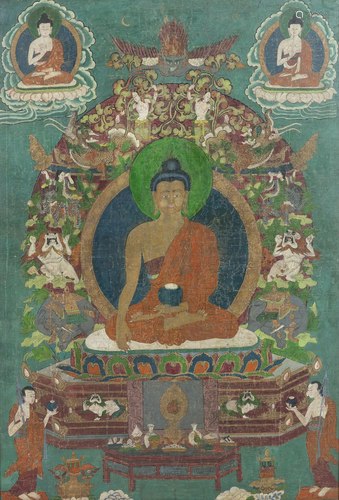 Large Tibetan Shakyamuni Buddha Thang…