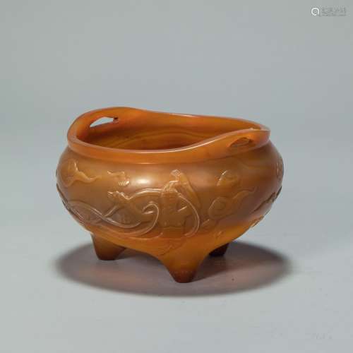 agate censer from Qing