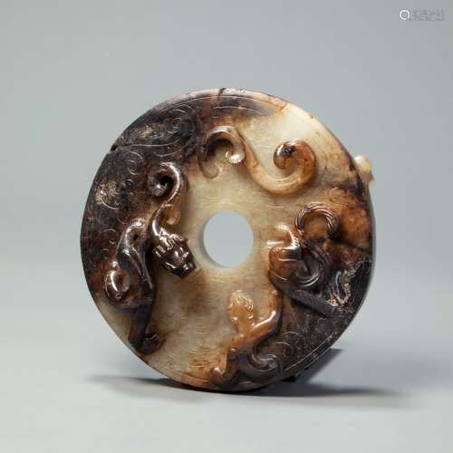 hetian jade disc from Warring States