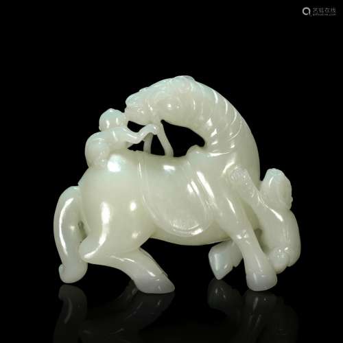 hetian jade ornament from Qing