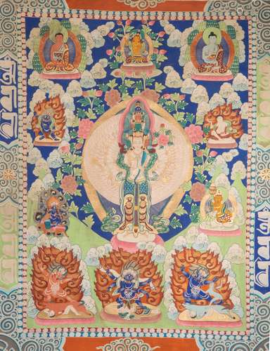 Thangka from Qing