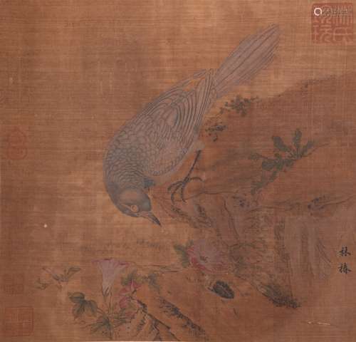 chinese ancient silk scroll painting