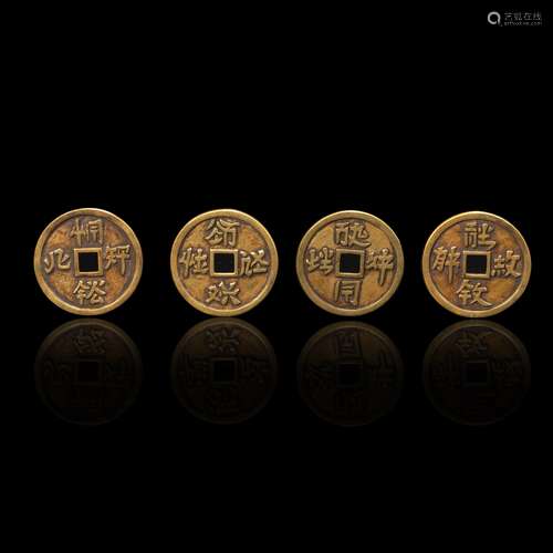 silvering and gold coin set from Tang