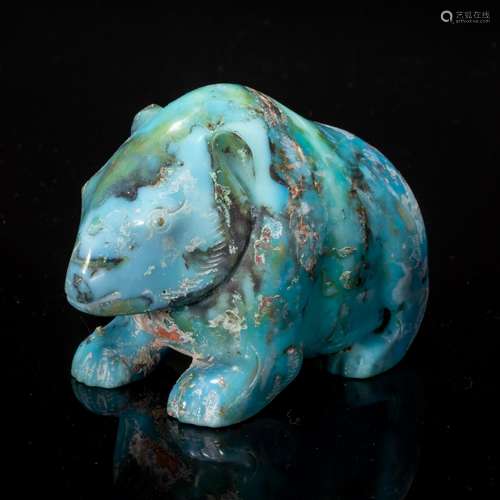 hetian jade bear from Han