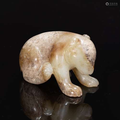 Hetian jade bear from Han