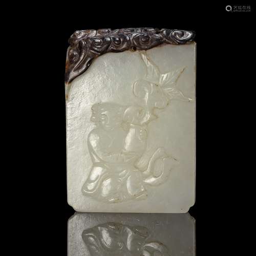 hetian jade board from Qing