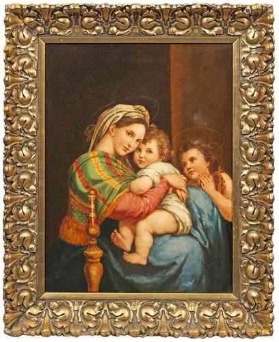 Raffael(1583 Urbino - 1520 Rom) nachMadonna della Sedia (Seggiola)Kopie des 19. Jhs. nach dem