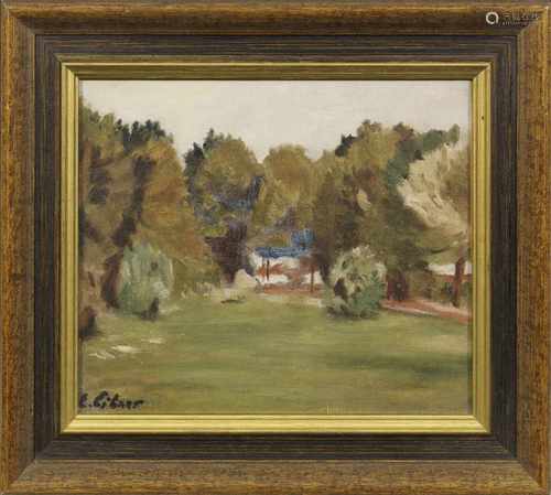 Ernst Eitner(1867 Hamburg - 1955 ebenda)Impressionistische SommerlandschaftÖl/Lwd., doubl.; L. u.