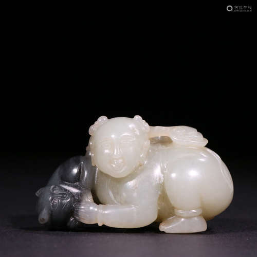 hetian jade character from Qing