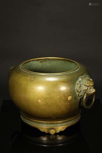 copper censer from Qing