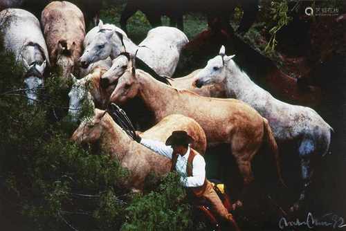 Dieter Blum(1936 Eßlingen am Neckar - Ansässig in Düsseldorf)Cowboy and HorsesFarb-