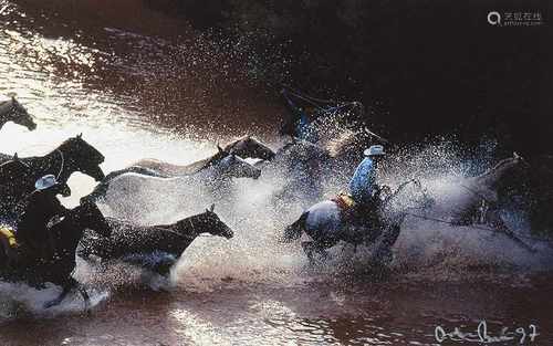 Dieter Blum(1936 Esslingen am Neckar - Ansässig in Düsseldorf)Wildwater, TexasFarb-