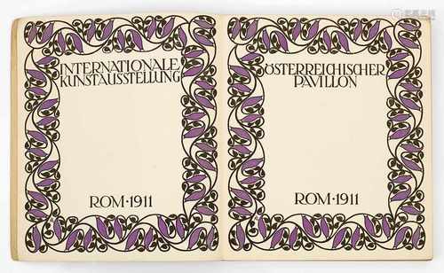 Internationale Kunstausstellung 1911Österreichischer Pavillon in RomSeltenes Exempl. der