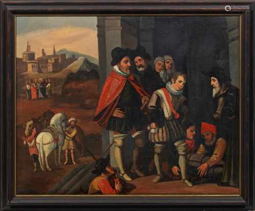 Deutscher Maler(Tätig im 17. Jh.)Drei Gemälde mit Szenen aus dem Gleichnis vom Verlorenen
