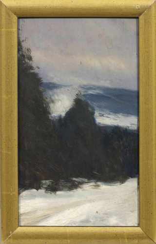 Franz Hoffmann-Fallersleben(1855 Weimar - 1927 Berlin)Winter im RiesengebirgeImpressionistisch