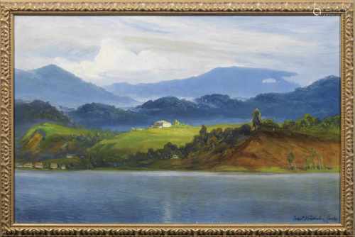 Ernst Vollbehr(1876 Kiel - 1960 Krumpendorf/Wörthersee)Küste bei Santos in BrasilienMit kräftigen