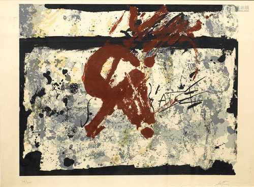 Antoni Tàpies(1923 Barcelona - 2012 ebenda)Informelle Komposition 