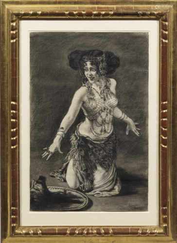 Leopold Schmutzler(1864 Mies - 1941 Rom)Bildnis der Schauspielerin Lili Marberg in Oscar Wildes 