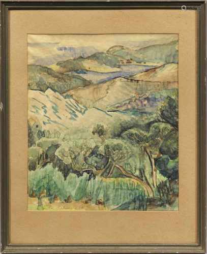 Anton Mahringer(1902 Neuhausen auf den Fildern - 1974 Villach)Landschaft in DalmatienIn seiner
