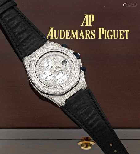 Herrenarmbanduhr mit Diamantbesatz von Audemars Piguetsog. 