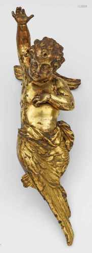 Anonymer Bildhauer des Barock(Tätig 2. Hälfte 17. Jh.)EngelKupfer, teilw. getrieben, vergoldet.