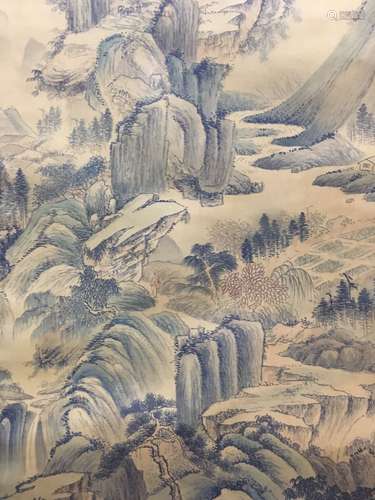 A Chinese Silk Scroll, Dai Xi Mark