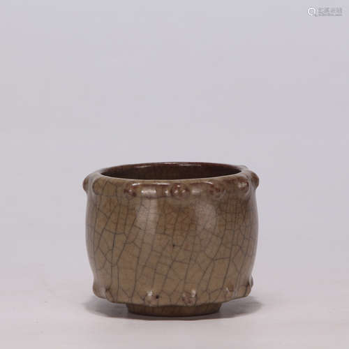 A Chinese Ge Kiln Glazed Porcelain Censer