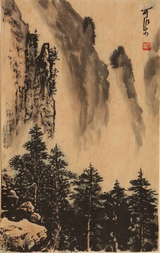 A Chinese Painting, Li Keran Mark