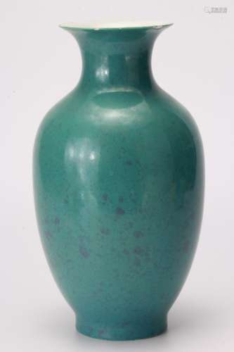 A Chinese Jun Glazed Porcelain Lantern Shape Wine Container