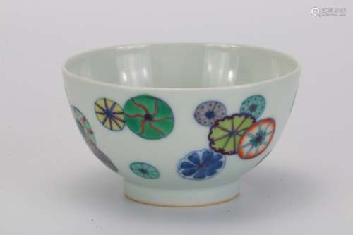 A Chinese Multi-colored Floral Porcelain Bowl