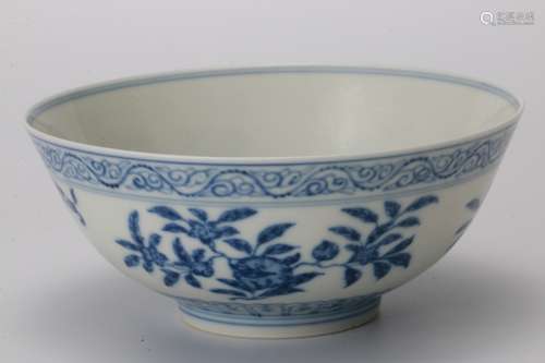 A Chinese Blue and White Porcelain Bowl