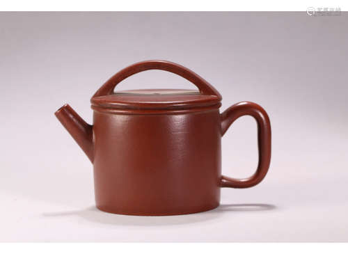 A Chinese Purple Sand Teapot